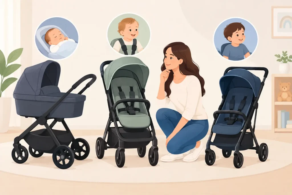 איך לבחור עגלול לגילאי תינוק ופעוט בבטחה