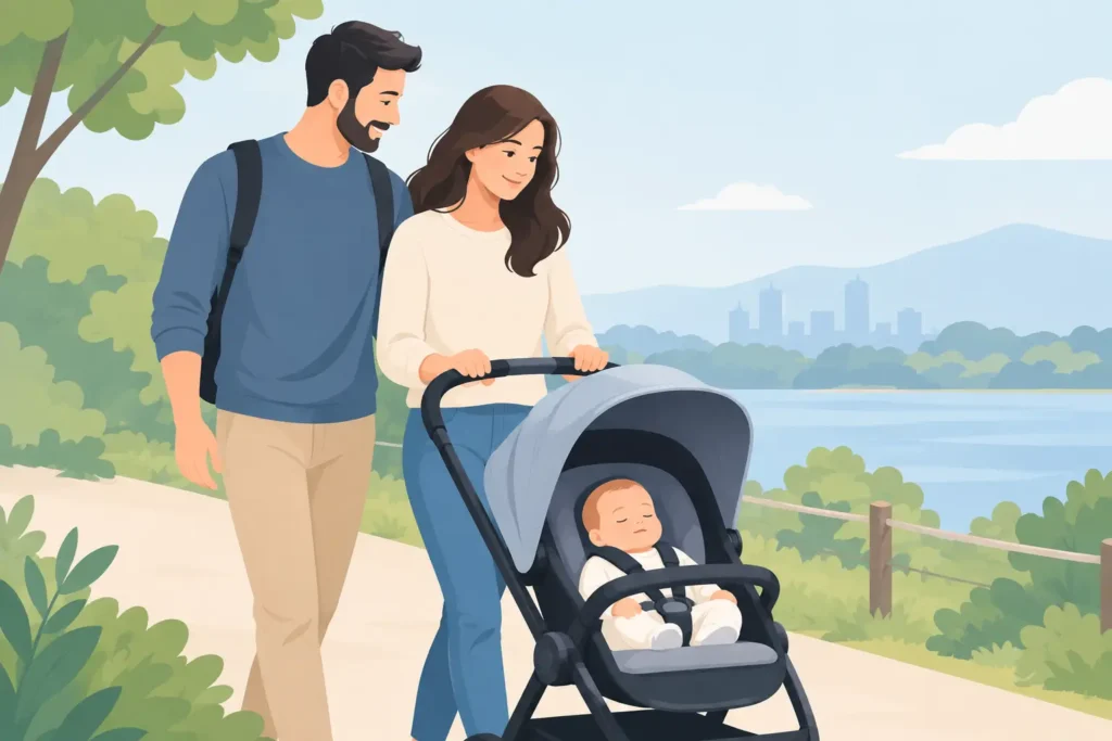 פתרון טיול בטיחותי לתינוק שמרגיע הורים